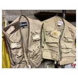 (2) fishing vests sz Large and XSmall
