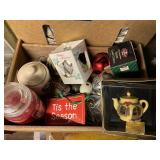 Christmas decorations and candles