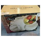 Gibson 20 piece set of holiday charm dish set
