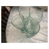(4) Coca-Cola glasses