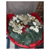 Wreath tote w/ wreath