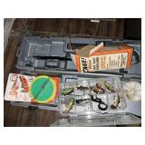 Dipsy diver,  vintage live bait container, and