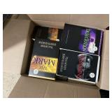 Box of paperback novels