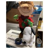 Charlie Brown and Snoopy plush decor figures