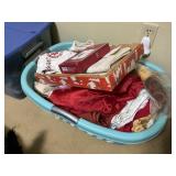 Basket of table clothes