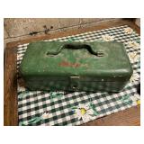 Vintage styled tackle box empty