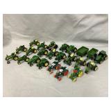 Lot of 23 - 1/64 John Deere tractor and such