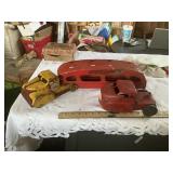 Early customized tin trucks, maybe Marx
