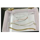 Misc. chain necklace and bracelet lot