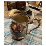 Vintage silver on copper pitcher