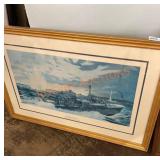 Framed art piece (clearing the lanes)