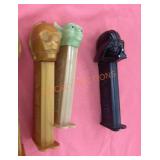 Vintage Star Wars themed pez dispensers