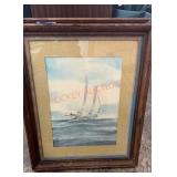Framed art lot