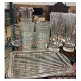 Misc. vintage clear glass lot
