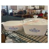Corningware cornflower print small casserole