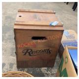 Wooden record box