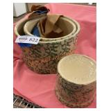 Sponge ware crock set