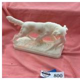 Hunting dog statue