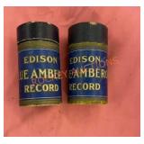 Vintage Edison blue amberol record