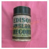 Vintage Edison amberol record 4 minutes