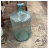 Vintage glass 5 gallon jug