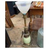 Vintage large ostrich egg style hall lamp