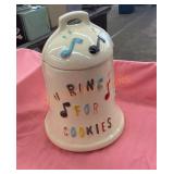 Vintage bell cookie jar