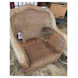 Wicker outdoor chair