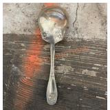 Vintage nickel silver serving spoon