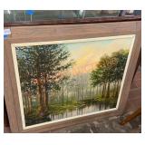 Framed original oil paintings lot