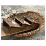 Basket and home decor items