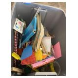 Misc. tote full of old new stock items,