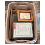 Tote full of picture frames