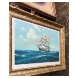 Framed Blu water print