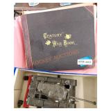 Vintage war book and tank model