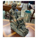 Provocative art statue