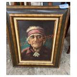 Original oil painting framed