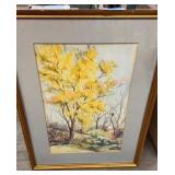 Framed original art piece