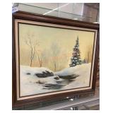 Large framed original painting