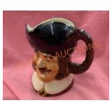 Staffordshire hand painted small pitcher