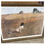 Framed print by Andrew wyeth( Christina