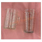 Glass measuring cups