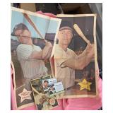 Vintage baseball paper posters