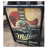 Miller lighted beer sign
