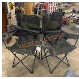 Pair of bass pro shop folding camp chairs