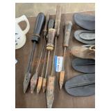 Vintage tin smith soldering tools lot