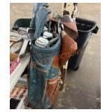 Golf clubs and bag