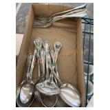 Silverplate silverware and Nickel silver forks
