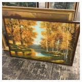 Framed art lot, Sold As Is Where Is, No