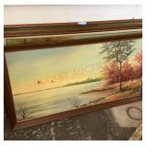 Large framed art lot